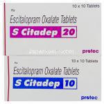 レクサプロ ジェネリック, エスシタロプラム, S-Citadep 10 mg 20 mg　箱